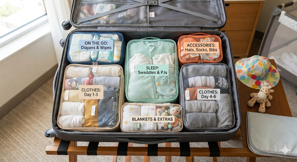 A Complete Packing Guide for Traveling With a Baby 4 Packing.