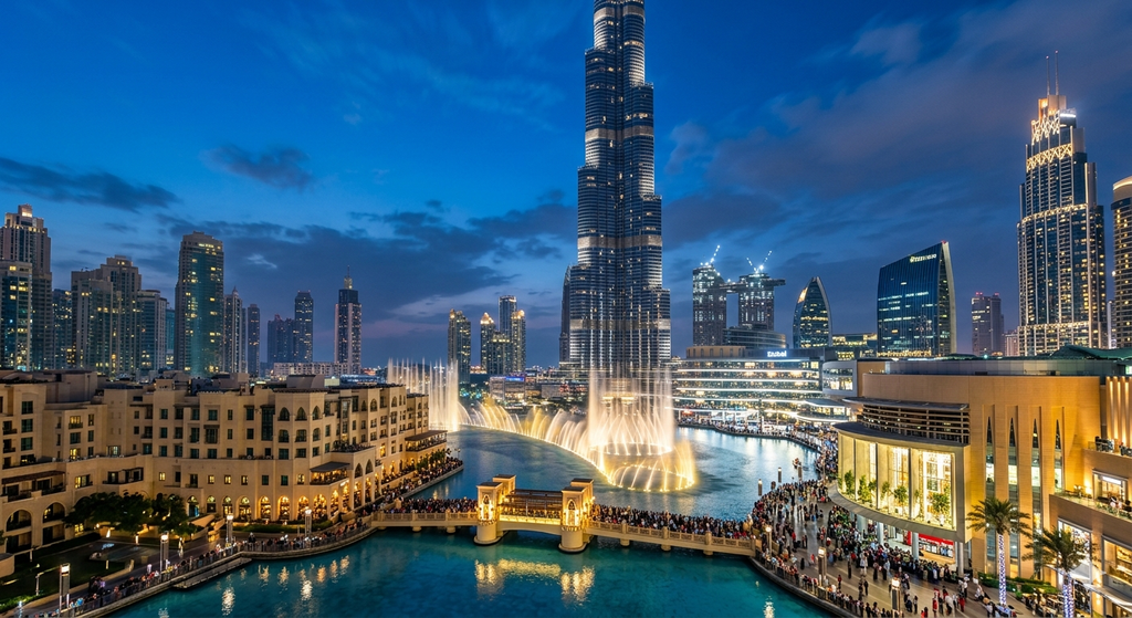 One Day in Dubai: The Perfect 24-Hour Itinerary 4 Dubai Fountain show with Burj Khalifa in the background, things to do in one day in Dubai.