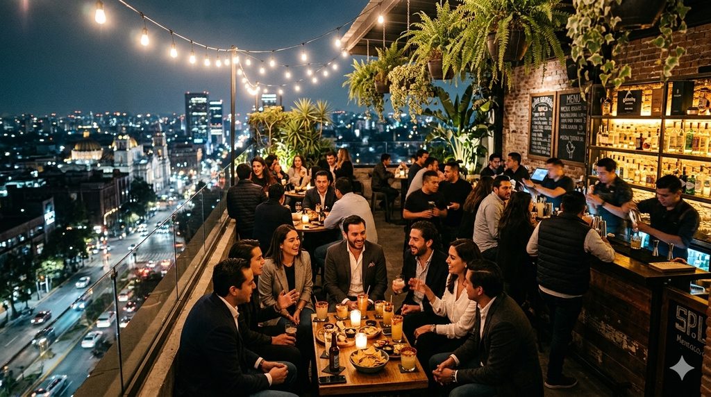 16 Best Nightlife Spots in Mexico City You Shouldn't Miss 3 Nightlife Spots in Mexico City rooftop terrace drinks.